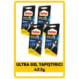 Pattex Ultra Gel Süper Japon Yapıştırıcısı 3g, 4'lü Paket - --