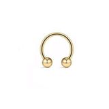 Patulya 316l Cerrahi Çelik 6 mm Top Uçlu Gold Renk Septum Piercing