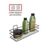 Patulya Aksesuar Yapışkanlı Mutfak ve Banyo Düzenleyici Raf /banyo Aksesuar Şampuanlık Duşakabin Rafı Mutfak Rafı