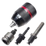 PATUOPRO 1,5-13 mm Anahtarsız Matkap Aynası Metal Ağır Hizmet Tipi 1/2''-20UNF SDS-Plus Şaft 1/4" Altıgen Şaft 1/2" Darbeli Sürücü, Elektrikli Matkap, Darbeli Matkap için Soket Kare Anahtar Adaptörü