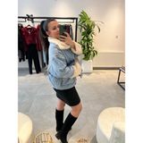 Patuta Butik Jean , Içi Peluş Kürk Astarlı, Mont - Standart - Mavi
