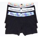 Paul Kenzie 3'lü Erkek Boxer - Rainbow 19 - Siyah - M