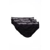 Paul Kenzie 3'lü Erkek Slip Külot - Comfort Flex - Zebra Siyah XL