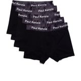Paul Kenzie 5'li Erkek Boxer - All Black - Siyah