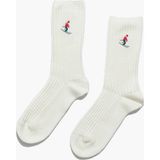 Paul Kenzie Christmas Collection - Nakışlı Yün Çorap - Holiday - 41 - 45 - Beyaz