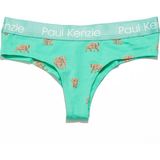 Paul Kenzie Desenli Kadın Cheeky Külot – Eco Characters – Elephantastic - Çok Renkli