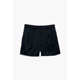 Paul Kenzie Erkek Saten Şort - Silky Black