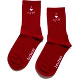 Paul Kenzie Valentine Collection - Soket Çorap - I Love My Gf/bf - 36 - 41 - Kırmızı
