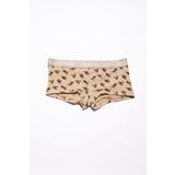 Paul Kenzie x Kurtaran Ev - Desenli Kadın Boyshort Külot - Tombili
