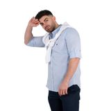 Paul Martin Regular Fit Erkek Keten Gömlek - XL - Açik Mavi
