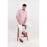 Paul Martin Regular Fit Gofre Kumaş Erkek Gömlek - 3XL - Kırmızı