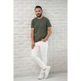 Paul Martin Slimfit Fit Bisiklet Yaka Rayon Kumaş Full Likralı T-Shirt - Yeşil - 3XL