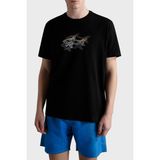 Paul & Shark % 100 Pamuk Regular Fit Bisiklet Yaka Baskılı T Shirt Erkek T Shirt 24411041 011 - Siyah - XS