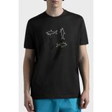 Paul & Shark % 100 Pamuk Regular Fit Bisiklet Yaka Logolu T Shirt Erkek T Shirt 24411088 011