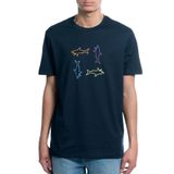 Paul & Shark % 100 Pamuk Regular Fit Bisiklet Yaka Logolu T Shirt Erkek T Shirt 24411088 013