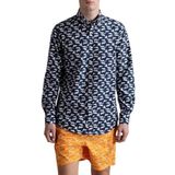Paul & Shark% 100 Pamuk Regular Fit Logo Desenli Gömlek Erkek GÖMLEK 24413017 L10