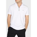 Paul & Shark % 100 Pamuk Regular Fit Yarım Fermuarlı Polo Yaka T Shirt Erkek Polo Yaka T Shirt 24411314 010 - Beyaz - XS