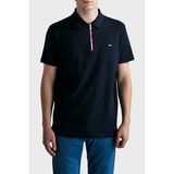 Paul & Shark % 100 Pamuk Regular Fit Yarım Fermuarlı Polo Yaka T Shirt Erkek Polo Yaka T Shirt 24411314 013 - Lacivert - XS
