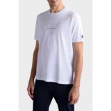Paul & Shark 23411198-010 Beyaz Marka Logo Detaylı Regular Fit Kısa Kollu Erkek Tişört