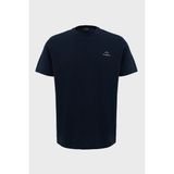 Paul & Shark 24411087-013 Lacivert Pamuk Regular Fit Sırt Baskılı Erkek Tişört