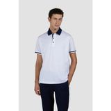 Paul & Shark 25411312-010 Beyaz Pamuklu Normal Kesim Kısa Kollu Polo Yaka Erkek Tişört