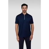 Paul & Shark 25411320-013 Lacivert Regular Fit Pamuklu Kısa Kollu Yarım Fermuarlı Polo Yaka Erkek Tişört