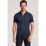 Paul & Shark 26411236-013 Lacivert Regular Fit Pamuklu Logo Detaylı Kısa Kollu Polo Yaka Erkek Tişört