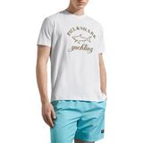 Paul & Shark Baskılı Bisiklet Yaka% 100 Pamuk Regular Fit T Shirt Erkek T SHİRT 11311628 129
