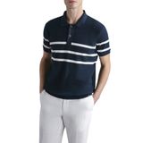 Paul & Shark Çizgili % 100 Pamuk Regular Fit Düğmeli Polo Yaka T Shirt Erkek Polo Yaka T Shirt 24411625 201