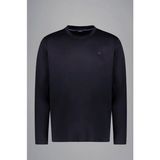 Paul & Shark Erkek Bisiklet Yaka Uzun Kol Pamuklu Slim Fit Lacivert-Gümüş T-Shirt 15311611-50F - Lacivert - Gümüş