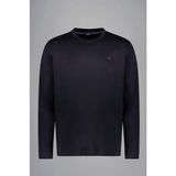 Paul & Shark Erkek Bisiklet Yaka Uzun Kol Pamuklu Slim Fit Lacivert-Gümüş T-Shirt 15311611-50F