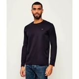 Paul & Shark Erkek Bisiklet Yaka Uzun Kol Pamuklu Slim Fit Siyah-Gümüş T-Shirt 15311611-11D