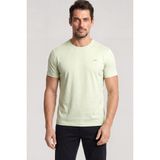 Paul & Shark Erkek Dokuma Kumaş Düz Bisiklet Yaka Yeşil T-Shirt 25411026SM-574