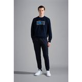 Paul & Shark Erkek Dokuma Kumaş Normal Bel Düz Model Lacivert Eşofman Altı 13311913A-013 - 3XL
