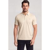 Paul & Shark Erkek Düğme Kapama Kısa Kol %100 Pamuk Bej Polo Yaka T-Shirt 26411256SM-348