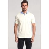Paul & Shark Erkek Düğme Kapama Kısa Kol %100 Pamuk Beyaz Polo Yaka T-Shirt 26411214SMA-108 - 4XL