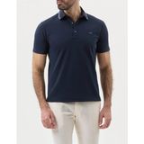 Paul & Shark Erkek Düğme Kapama Kısa Kol %100 Pamuk Mavi Polo Yaka T-Shirt 26411220-013 - 2XL