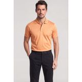 Paul & Shark Erkek Düğme Kapama Kısa Kol %100 Pamuk Turuncu Polo Yaka T-Shirt 26411249SM-231 - 2XL