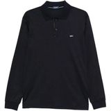 Paul & Shark Erkek Düğme Kapama Uzun Kol Polo Yaka Reqgular Fit Lacivert-Gümüş Polo Yaka T-Shirt 15311727-50F - Lacivert - Gümüş