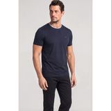 Paul & Shark Erkek Kısa Kol Bisiklet Yaka Rahat Kesim Mavi T-Shirt 26411011SMA-013 - 4XL