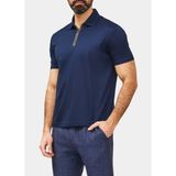 Paul & Shark Erkek Kısa Kol Pamuklu Polo Yaka Fermuar Kapamalı Lacivert-Gold Polo Yaka T-Shirt 25411231A-13E - 3XL