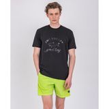 Paul & Shark Erkek Logo Baskılı Bisiklet Yaka Normal Kesim Siyah T-Shirt 22411075-011