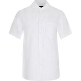 Paul & Shark Erkek Logolu Basic Regular Fit Kısa Kollu Beyaz Gömlek 23413257-010