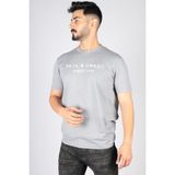 Paul & Shark Erkek Logolu Basic Regular Fit Kısa Kollu Gri T-Shirt 23411065-930 - 2XL