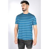 Paul & Shark Erkek Marka Logo Detaylı Çizgili Regular Fit Kısa Kollu Mavi-Sarı T-Shirt 23411082-265 - Mavi - Sarı