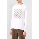 Paul & Shark Erkek Marka Logo Detaylı Regular Fit Uzun Kollu Beyaz T-Shirt P20P1502-010 - 2XL