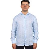 Paul & Shark Erkek Marka Logo Detaylı Regular Fit Uzun Kollu Mavi Gömlek 23413114J-002 - 44