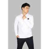 Paul & Shark Erkek Marka Logolu Uzun Kollu Bisiklet Yaka Günlük Beyaz T-Shirt C0P1097-010 - 2XL