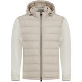 Paul & Shark Erkek Normal Kalıp Kapitone Tasarımlı Kapüşonlu Fermuarlı Bej Ceket 26412360-348 - XL