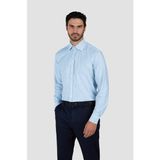 Paul & Shark Erkek Normal Kesim Çizgili Pamuklu Uzun Kollu Mavi Gömlek 25413202CF-VH9 - 39